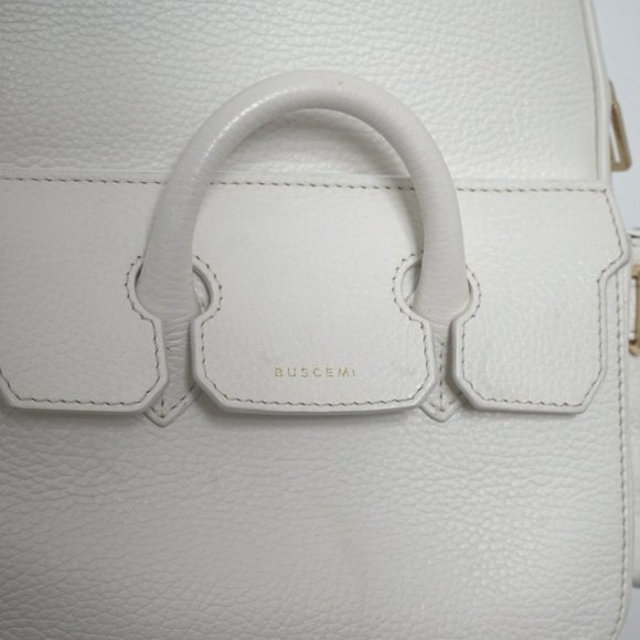 Buscemi Mini PHD White Leather Backpack - Picture 5 of 6
